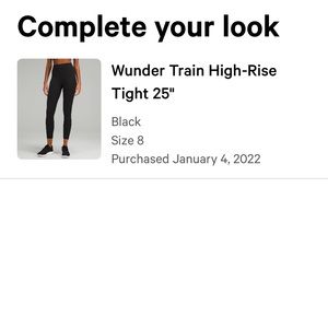 Lululemon Wunder Train High-Rise
Tight 25"